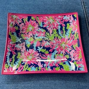 Lilly Pulitzer Glass Catchall Tray